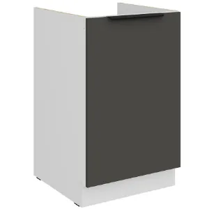 Obrazek Szafka Kuchenna Aria-Gr/Wh Anti Fingerprint 50zl 1f Bb