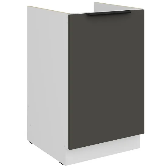 Obrazek Szafka Kuchenna Aria-Gr/Wh Anti Fingerprint 50zl 1f Bb