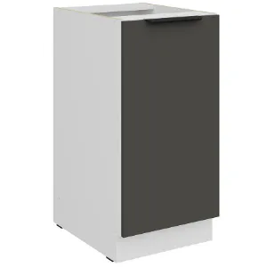 Obrazek Szafka Kuchenna Aria-Gr/Wh Anti Fingerprint 40d 1f Bb