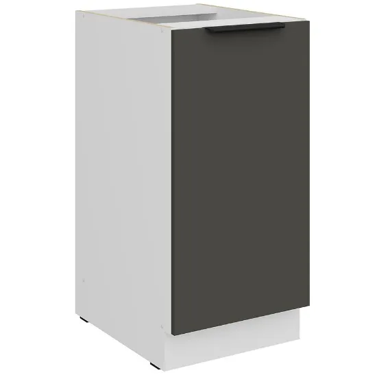 Obrazek Szafka Kuchenna Aria-Gr/Wh Anti Fingerprint 40d 1f Bb