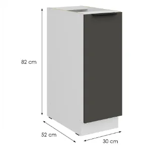 Obrazek Szafka Kuchenna Aria-Gr/Wh Anti Fingerprint 30d Cargo Bb