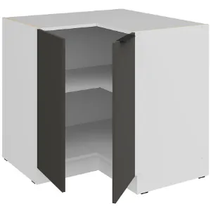 Obrazek Szafka Kuchenna Aria-Gr/Wh Anti Fingerprint 90x90 Dn 2f Bb