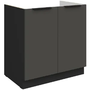 Obrazek Szafka Kuchenna Aria-Gr/Bl Anti Fingerprint 80zl 2f Bb