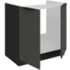 Obrazek Szafka Kuchenna Aria-Gr/Bl Anti Fingerprint 80zl 2f Bb