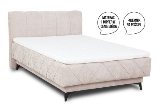 Obrazek Łóżko tapicerowane Melody 140x200 cm