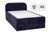 Obrazek Łóżko tapicerowane Tana 120x200 granat