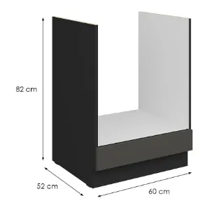 Obrazek Szafka Kuchenna Aria-Gr/Bl Anti Fingerprint 60dg Bb