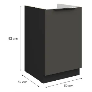 Obrazek Szafka Kuchenna Aria-Gr/Bl Anti Fingerprint 50zl 1f Bb