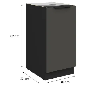 Obrazek Szafka Kuchenna Aria-Gr/Bl Anti Fingerprint 40d 1f Bb