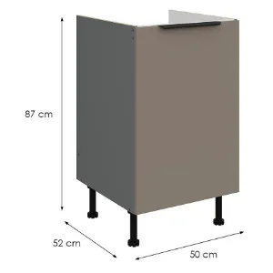 Obrazek Szafka Kuchenna Aria-Ta/Ant Anti Fingerprint 50zl 1f Bb