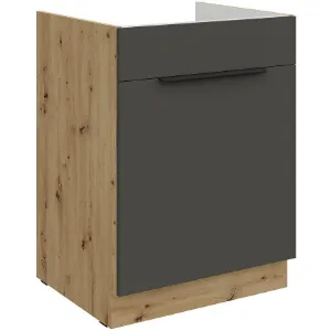 Obrazek Szafka Kuchenna Aria-Gr/Ar Anti Fingerprint 60zl 1s Bb