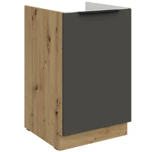 Obrazek Szafka Kuchenna Aria-Gr/Ar Anti Fingerprint 50zl 1f Bb