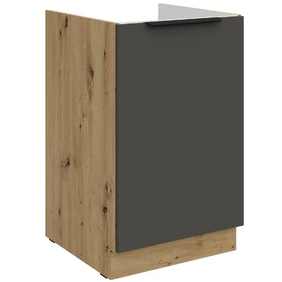 Obrazek Szafka Kuchenna Aria-Gr/Ar Anti Fingerprint 50zl 1f Bb