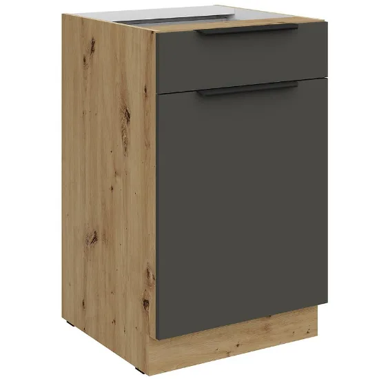 Obrazek Szafka Kuchenna Aria-Gr/Ar Anti Fingerprint 50d 1f 1s Bb