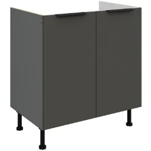 Obrazek Szafka Kuchenna Aria-Gr/Ant Anti Fingerprint 80zl 2f Bb