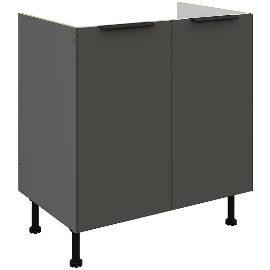 Obrazek Szafka Kuchenna Aria-Gr/Ant Anti Fingerprint 80zl 2f Bb