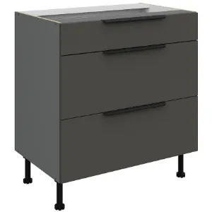 Obrazek Szafka Kuchenna Aria-Gr/Ant Anti Fingerprint 80d 3s Bb