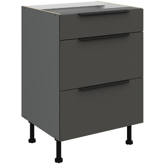 Obrazek Szafka Kuchenna Aria-Gr/Ant Anti Fingerprint 60d 3s Bb