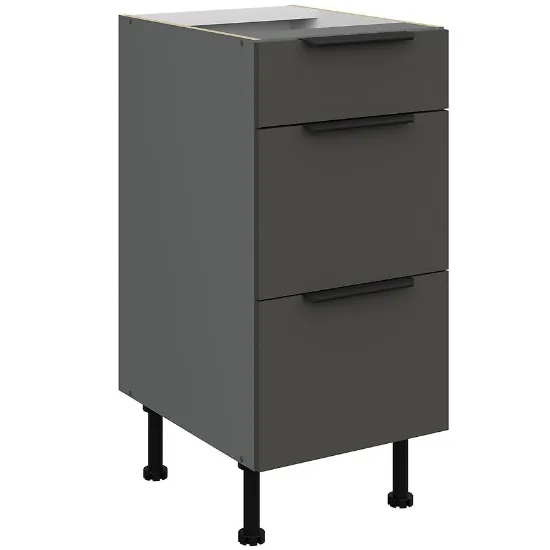 Obrazek Szafka Kuchenna Aria-Gr/Ant Anti Fingerprint 40d 3s Bb