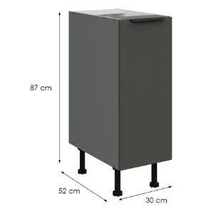 Obrazek Szafka Kuchenna Aria-Gr/Ant Anti Fingerprint 30d Cargo Bb