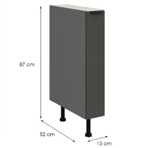 Obrazek Szafka Kuchenna Aria-Gr/Ant Anti Fingerprint 15d Cargo Bb