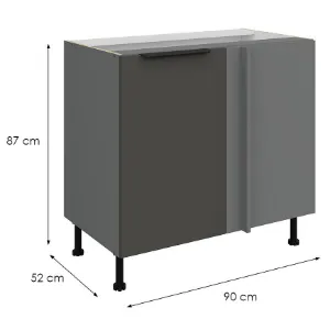 Obrazek Szafka Kuchenna Aria-Gr/Ant Anti Fingerprint 105 Nd 1f Bb