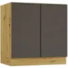 Obrazek Szafka Kuchenna Cosmo Isabel D80zl Mocca Grey/Dąb Artisan