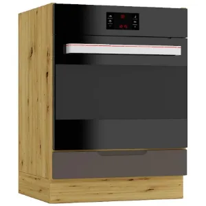 Obrazek Szafka Kuchenna Cosmo Isabel Dk60 Mocca Grey/Dąb Artisan