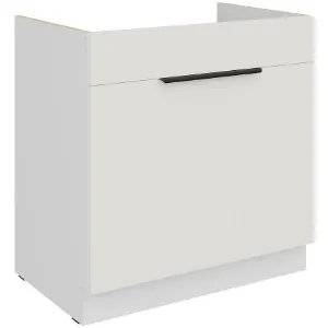 Obrazek Szafka Kuchenna Aria-Wh/Wh Anti Fingerprint 80zl 1s Bb