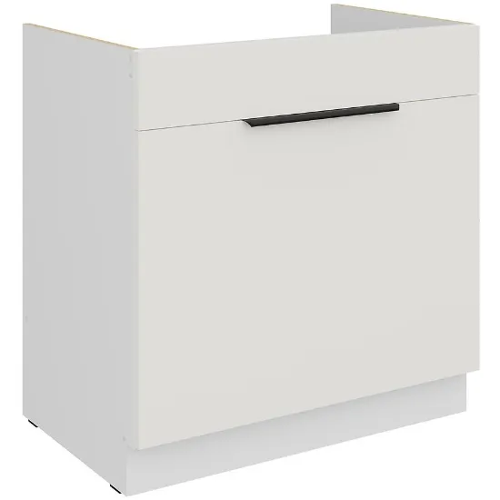 Obrazek Szafka Kuchenna Aria-Wh/Wh Anti Fingerprint 80zl 1s Bb