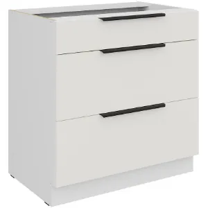 Obrazek Szafka Kuchenna Aria-Wh/Wh Anti Fingerprint 80d 3s Bb