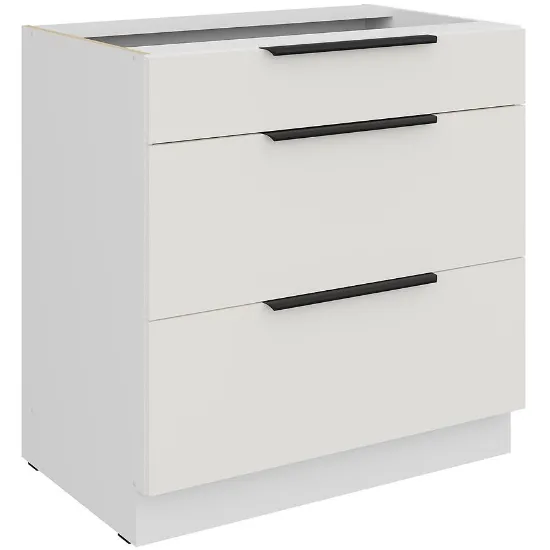 Obrazek Szafka Kuchenna Aria-Wh/Wh Anti Fingerprint 80d 3s Bb