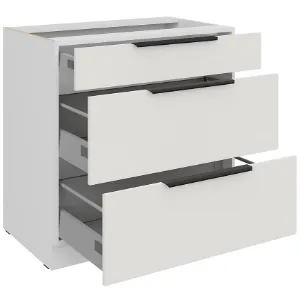 Obrazek Szafka Kuchenna Aria-Wh/Wh Anti Fingerprint 80d 3s Bb