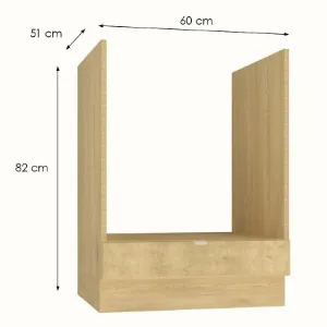Obrazek Szafka Kuchenna Cosmo Sofia Dk 60 Beżowy Mat