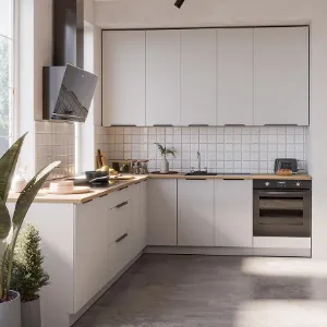 Obrazek Szafka Kuchenna Aria-Wh/Wh Anti Fingerprint 60d 1f Bb