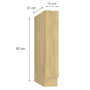 Obrazek Szafka Kuchenna Cosmo Sofia D15 Cargo+ Kosz Beżowy Mat