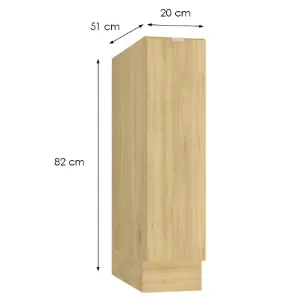 Obrazek Szafka Kuchenna Cosmo Sofia D20 Cargo + Kosz Beżowy Mat