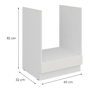 Obrazek Szafka Kuchenna Aria-Wh/Wh Anti Fingerprint 60dg Bb