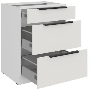 Obrazek Szafka Kuchenna Aria-Wh/Wh Anti Fingerprint 60d 3s Bb