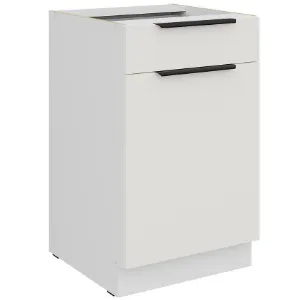 Obrazek Szafka Kuchenna Aria-Wh/Wh Anti Fingerprint 50d 1f 1s Bb