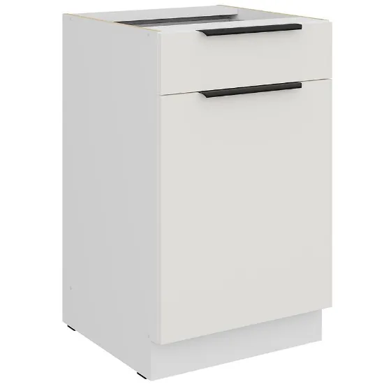 Obrazek Szafka Kuchenna Aria-Wh/Wh Anti Fingerprint 50d 1f 1s Bb