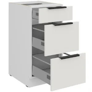 Obrazek Szafka Kuchenna Aria-Wh/Wh Anti Fingerprint 40d 3s Bb