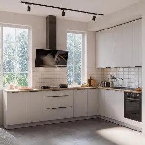 Obrazek Szafka Kuchenna Aria-Wh/Wh Anti Fingerprint 40d 3s Bb