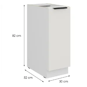 Obrazek Szafka Kuchenna Aria-Wh/Wh Anti Fingerprint 30d Cargo Bb