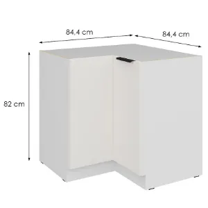 Obrazek Szafka Kuchenna Aria-Wh/Wh Anti Fingerprint 90x90 Dn 2f Bb