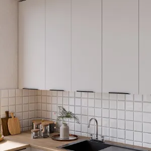 Obrazek Szafka Kuchenna Aria-Wh/Wh Anti Fingerprint 90x90 Dn 2f Bb