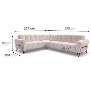 Obrazek Narożnik bez funkcji spania Volare L Vega 02 prawostronny