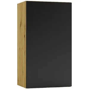 Obrazek Szafka Kuchenna Cosmo Isabel W40 P/L Czarny Groszek/Dąb Artisan