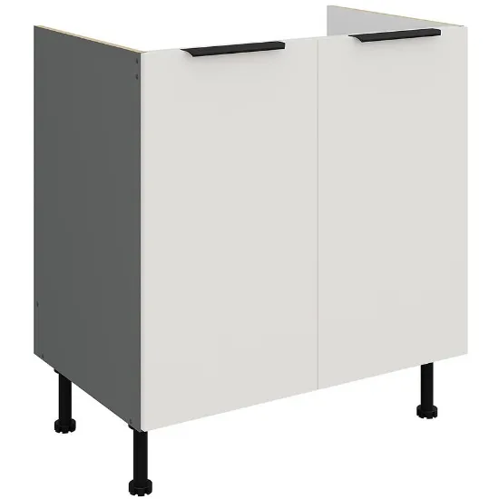 Obrazek Szafka Kuchenna Aria-Wh/Ant Anti Fingerprint 80zl 2f Bb