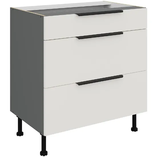 Obrazek Szafka Kuchenna Aria-Wh/Ant Anti Fingerprint 80d 3s Bb